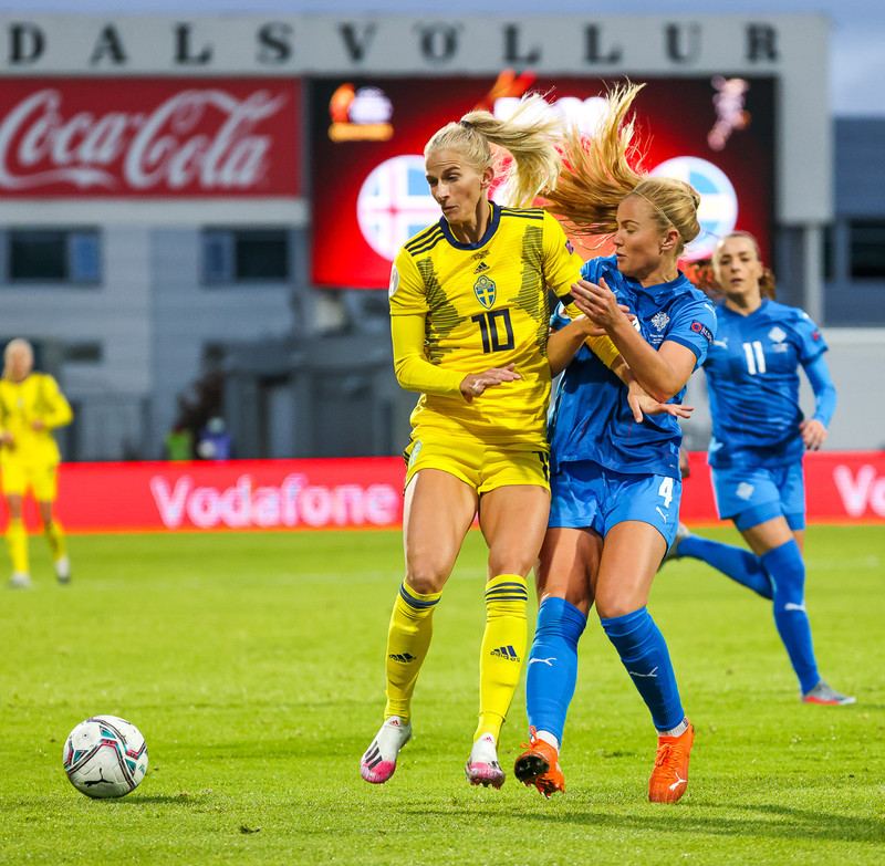 Myndaveisla frá jafntefli Íslands gegn Svíþjóð