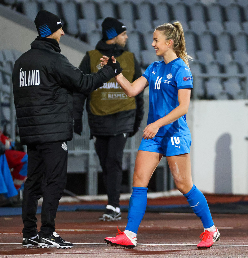 Myndaveisla frá jafntefli Íslands gegn Svíþjóð
