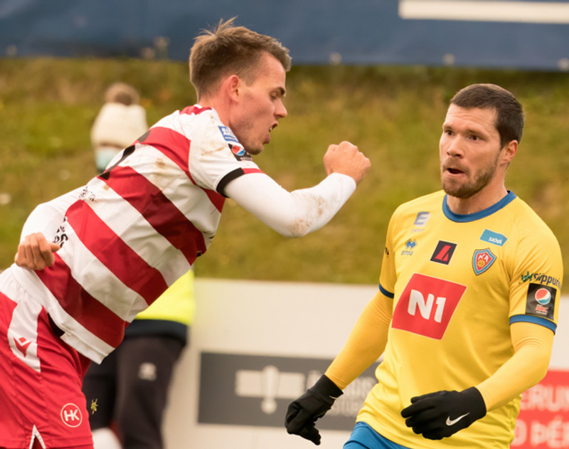 Myndaveisla: KA og HK skildu jöfn