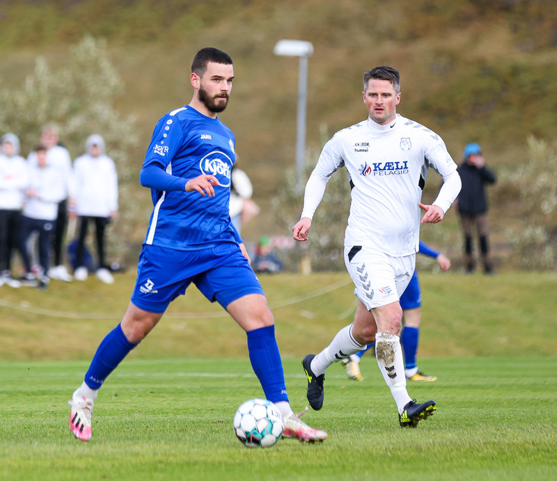 Myndaveisla: KFS í 3. deildina eftir sigur á Hamri