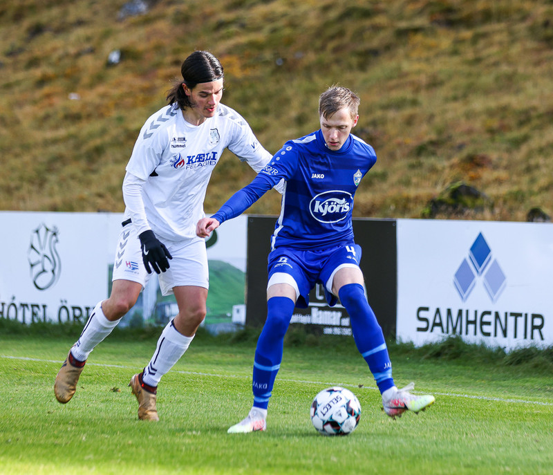 Myndaveisla: KFS í 3. deildina eftir sigur á Hamri