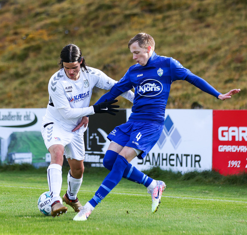 Myndaveisla: KFS í 3. deildina eftir sigur á Hamri