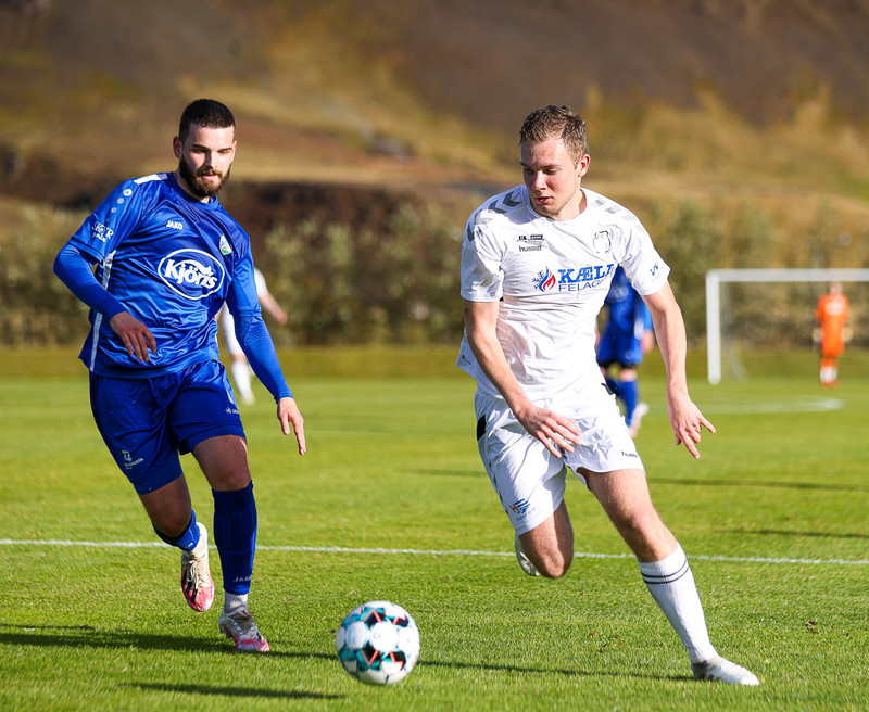 Myndaveisla: KFS í 3. deildina eftir sigur á Hamri
