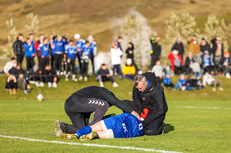Myndaveisla: KFS í 3. deildina eftir sigur á Hamri