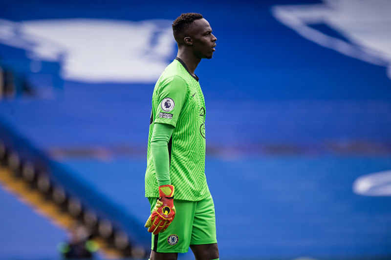 Mendy er í markinu hjá Chelsea.