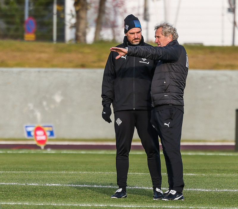 Freyr Alexandersson og Erik Hamren.