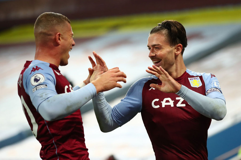 Ross Barkley og Jack Grealish.