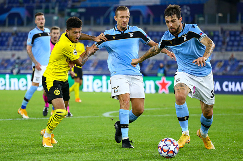 Úr leik Dortmund og Lazio.