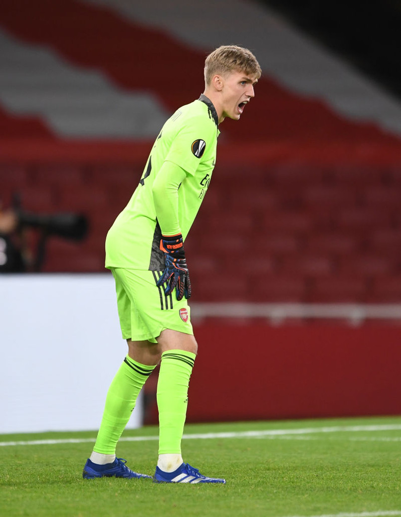 Rúnar gæti byrjað í markinu hjá Arsenal.