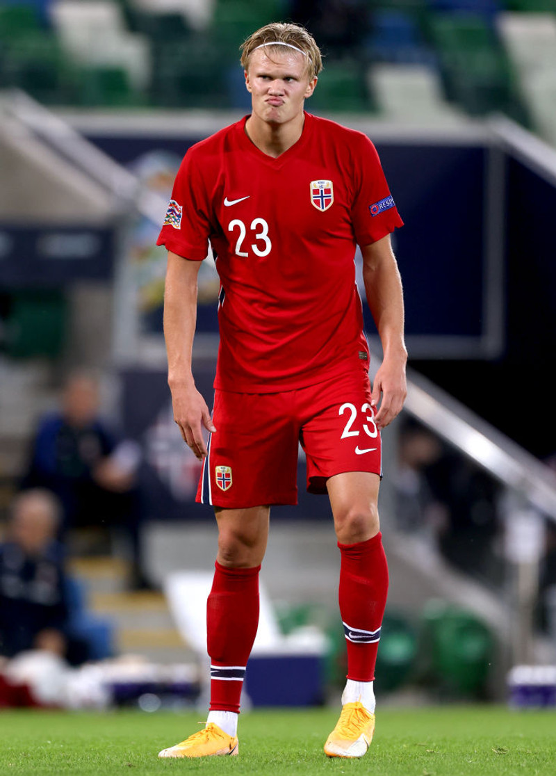 Norski landsliðsmaðurinn Erling Haaland.