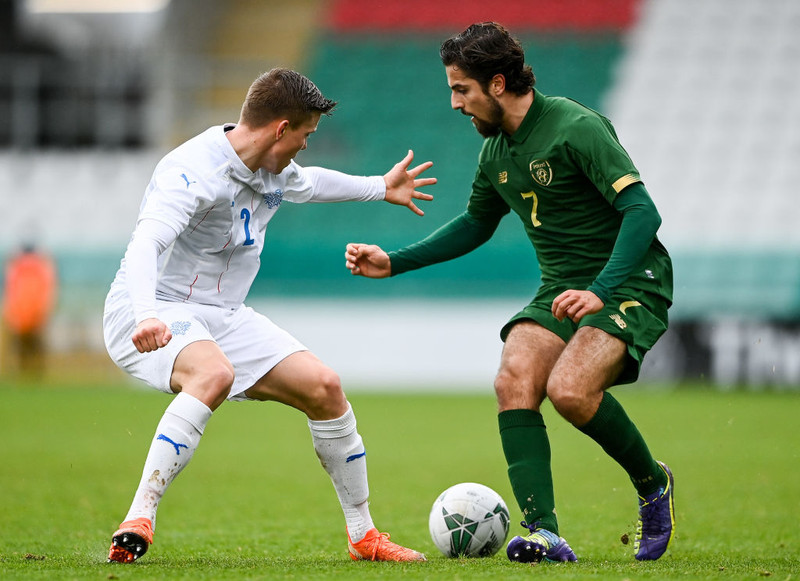 EM U21: Dramatískt sigurmark gegn tíu Írum