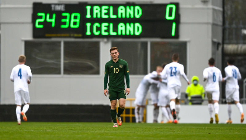 EM U21: Dramatískt sigurmark gegn tíu Írum