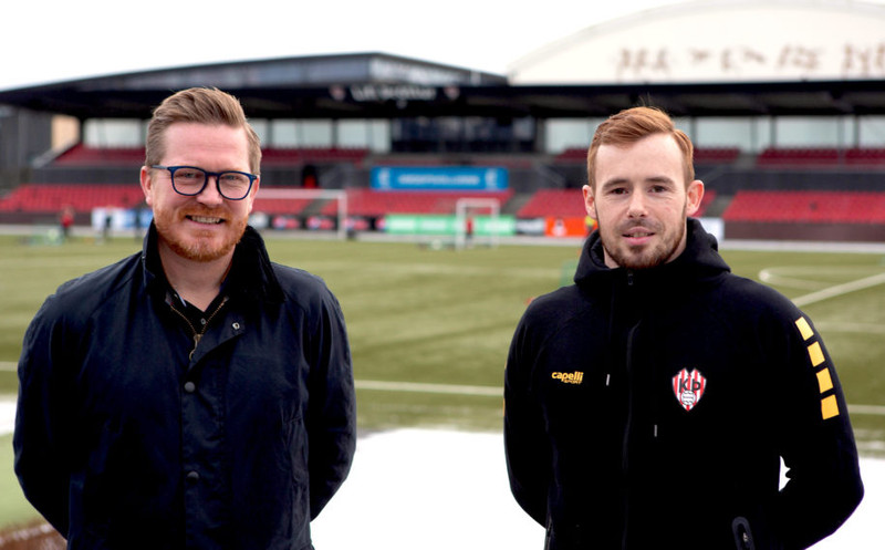Guðlaugur Baldursson og Sam Hewson.