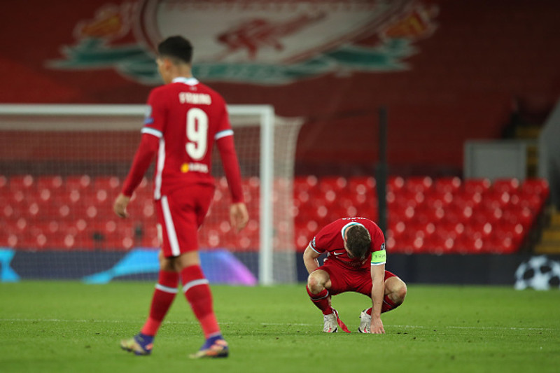 James Milner svekktur í leikslok.
