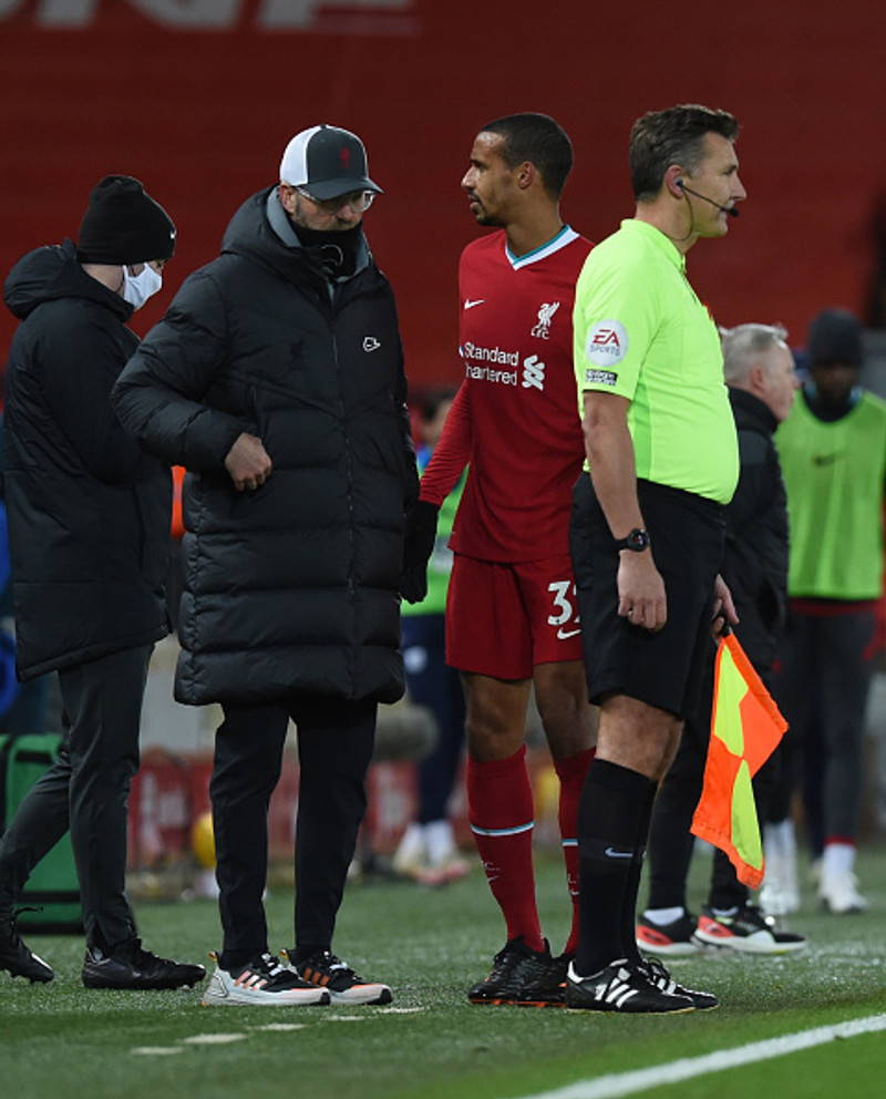 Jurgen Klopp og Joel Matip.