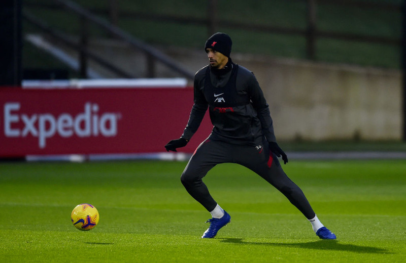 Joel Matip á æfingasvæðinu.