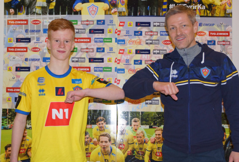 Elvar Máni og Arnar Grétarsson.