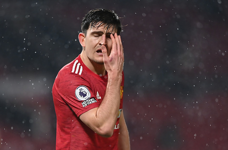 Harry Maguire, fyrirliði Manchester United.