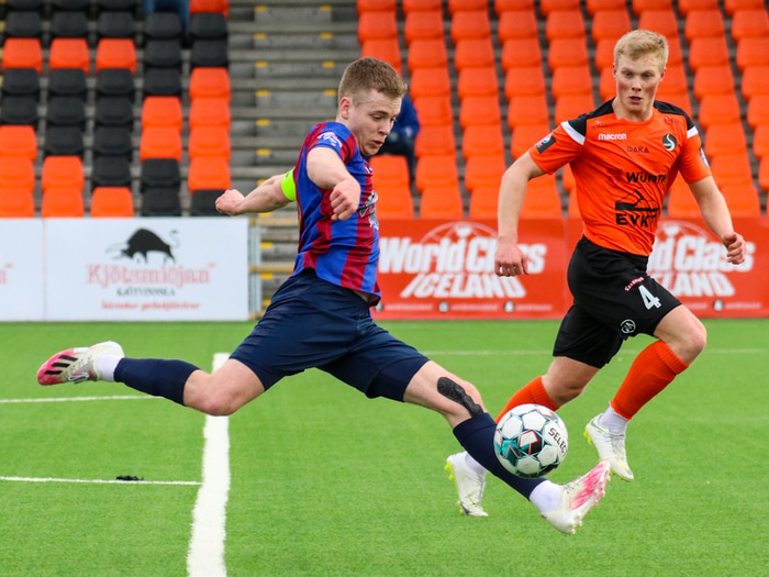 Sævar Atli Magnússon, fyrirliði Leiknis.