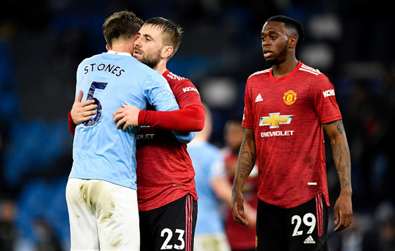 Shaw skoraði seinna mark United í leiknum.