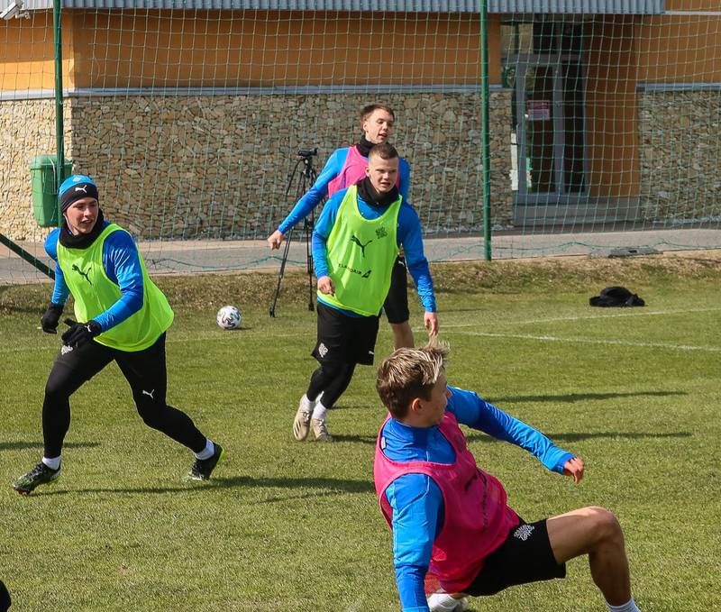 Myndaveisla: Fyrri æfing dagsins hjá U21