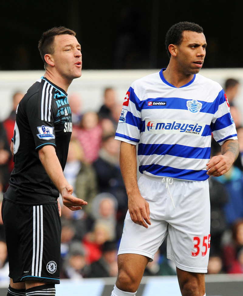 John Terry og Anton Ferdinand í leik Chelsea og QPR árið 2011