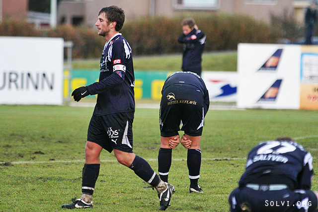 Keflvíkingar voru svekktir eftir leikinn í dag.