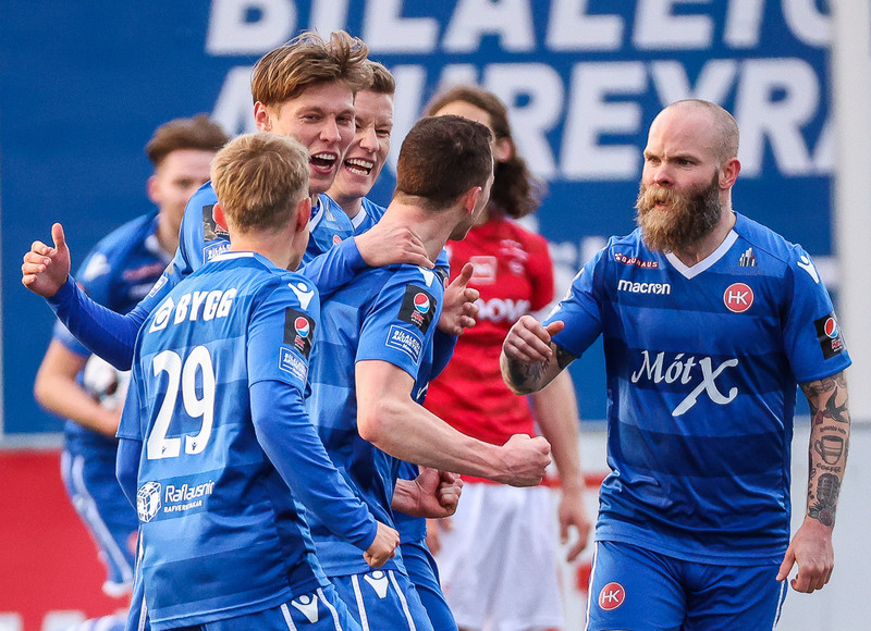 Myndaveisla: Valur vann HK með marki í lokin