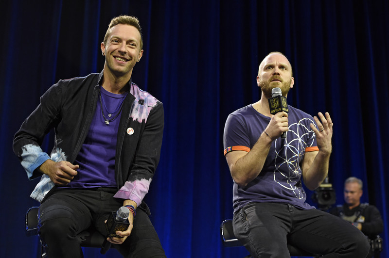 Chris Martin og Johnny Buckland