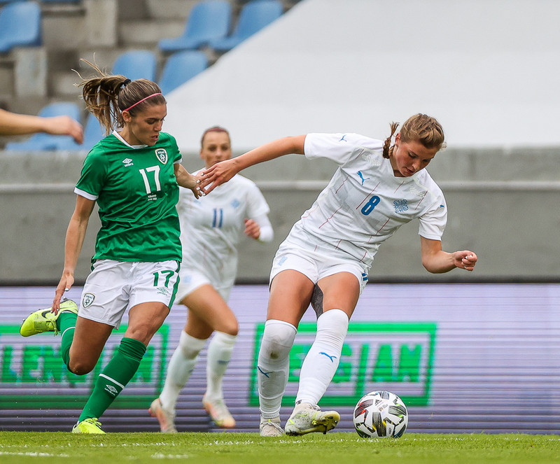 Myndaveisla frá sigri Íslands á Írlandi í gærkvöldi