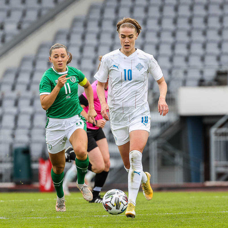 Myndaveisla frá sigri Íslands á Írlandi í gærkvöldi