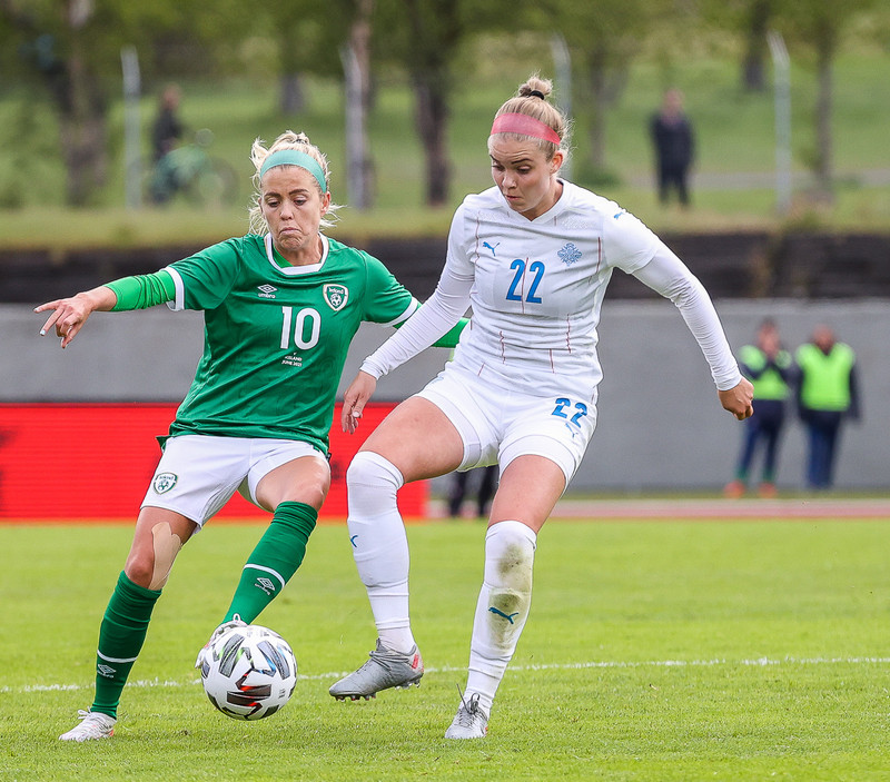 Myndaveisla frá sigri Íslands á Írlandi í gærkvöldi