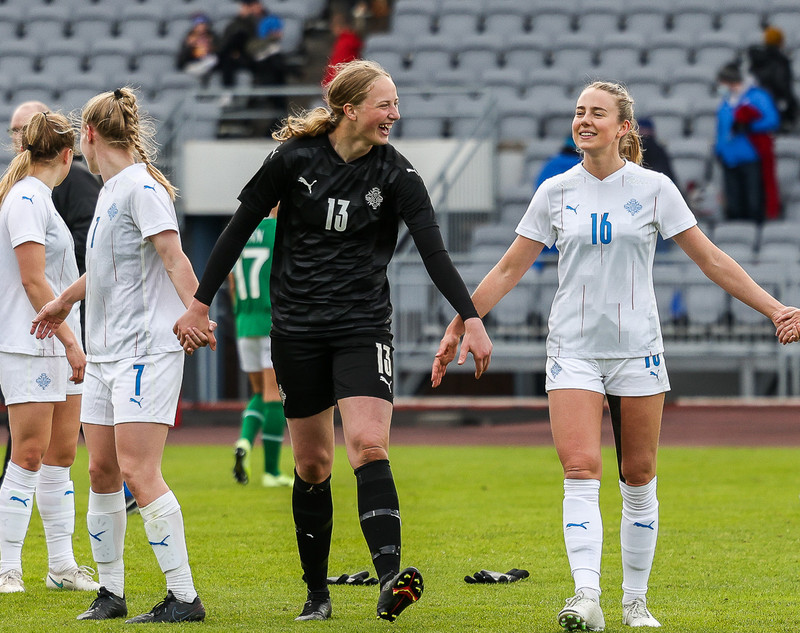 Myndaveisla frá sigri Íslands á Írlandi í gærkvöldi