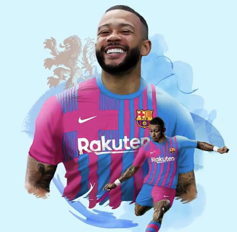 Memphis Depay er mættur til Barcelona