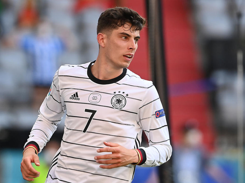 Havertz maður leiksins - Súr á svipinn í myndatökunni