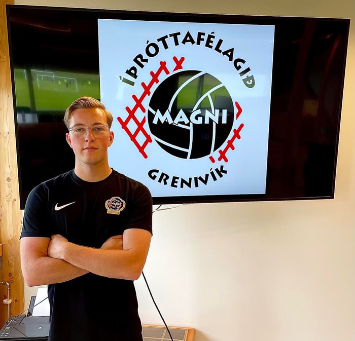 Ýmir Már Geirsson spilaði sinn fyrsta leik í sumar fyrir Magna