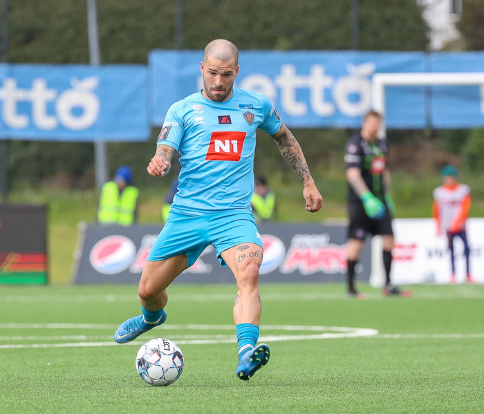 Hallgrímur Mar er næst stigahæstur í leiknum, á eftir Nikolaj Hansen.