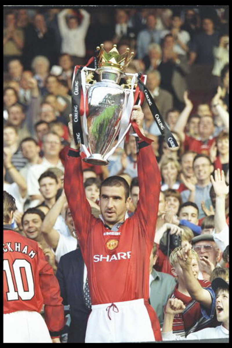 Eric Cantona var magnaður tímabilið 1995/1995.