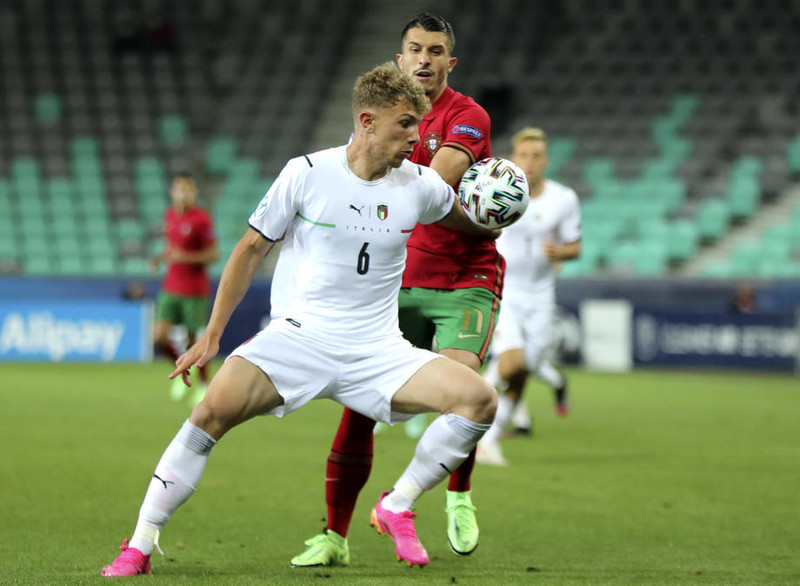 Matteo Lovato í leik með U21 árs landsliði Ítalíu