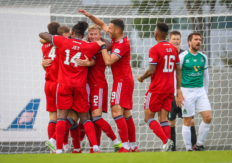Myndaveisla: Aberdeen vann fyrri leikinn gegn Breiðabliki