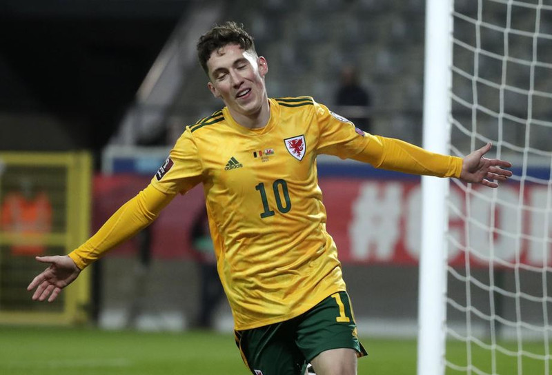 Harry Wilson í leik með Waleska landsliðinu