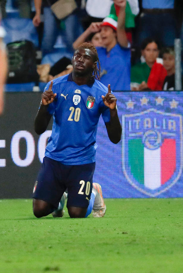 Moise Kean gerði tvö mörk fyrir Ítalíu