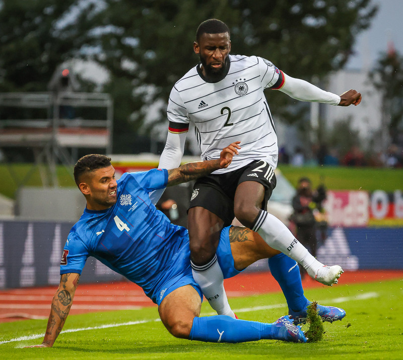 Rudiger æfir einn síns liðs