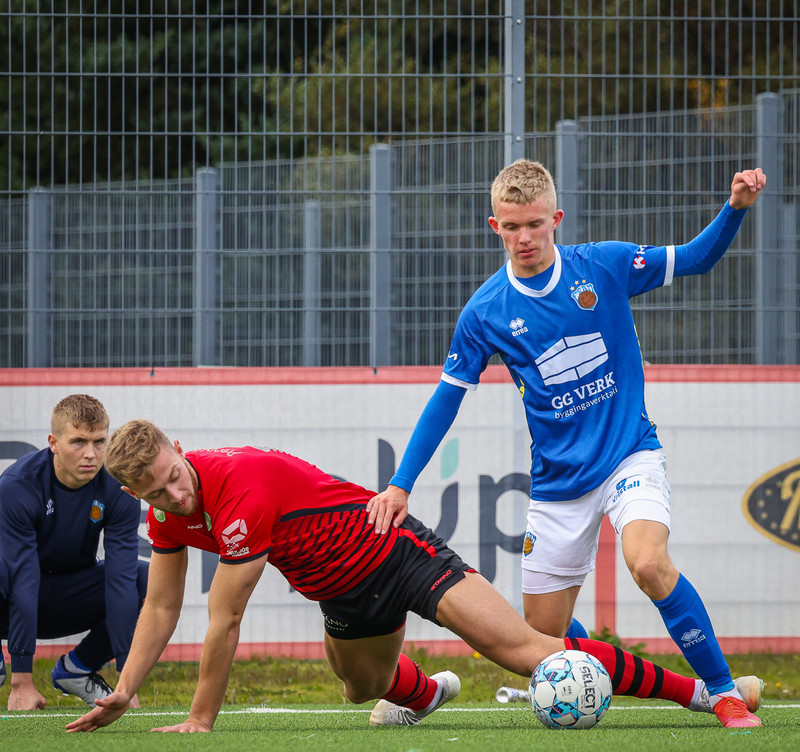 Mikael Trausti í leik með Fram árið 2021.