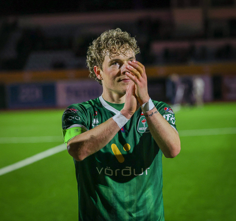 Höskuldur Gunnlaugsson fyrirliði Breiðabliks.