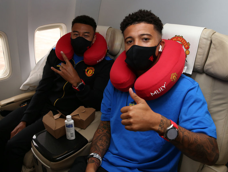 Jesse Lingard og Jadon Sancho.