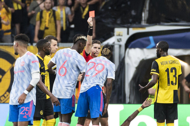 Wan-Bissaka fékk beint rautt.