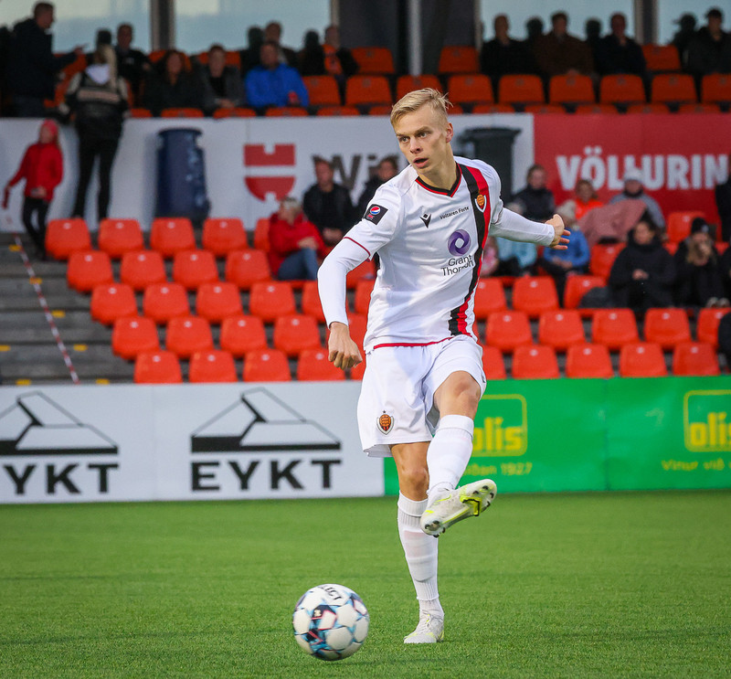 Fór út í atvinnumennsku eftir að hafa unnið tvennuna með Víkingi 2021.