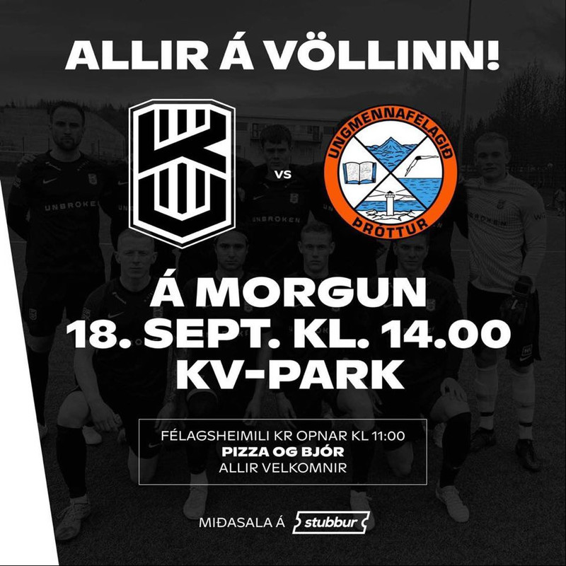 KV bætir umgjörðina fyrir stórleikinn