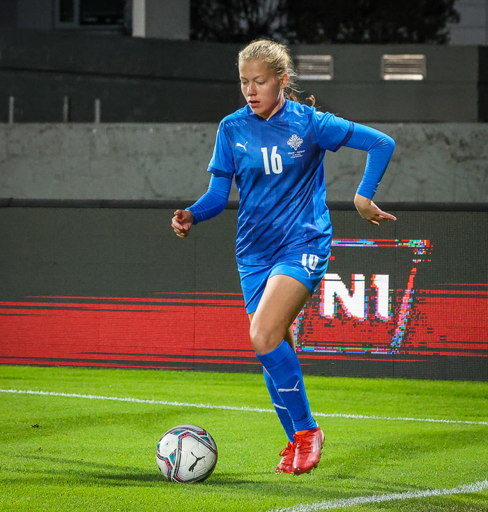 Amanda spilaði gegn Hollandi en ekki í kvöld.